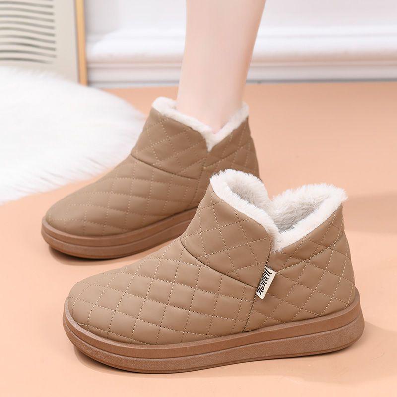 2025 Women's Winter Plush Snow Boots - Warm, Non-Slip, Lightweight Booties