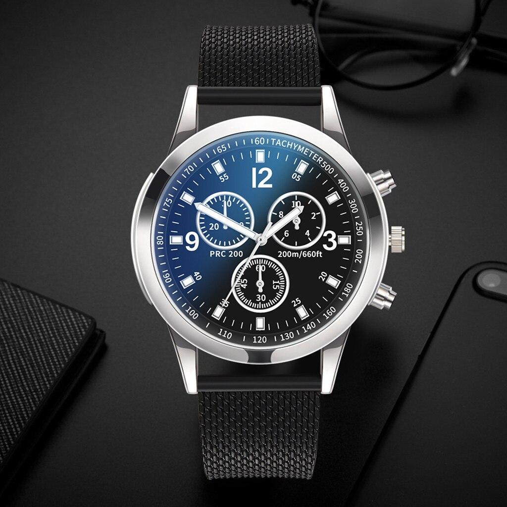 Luxurious Men's Quartz Wristwatch Analog Wrist Watch Luxury Stainless Steel Dial Masculino Business Watches Reloj Hombre