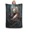 Flannel Throw Blanket Castlevania - Symphony Of The Night Wool Warm Plush Blankets Soft Bedding for Bed Living Room Home Picnic