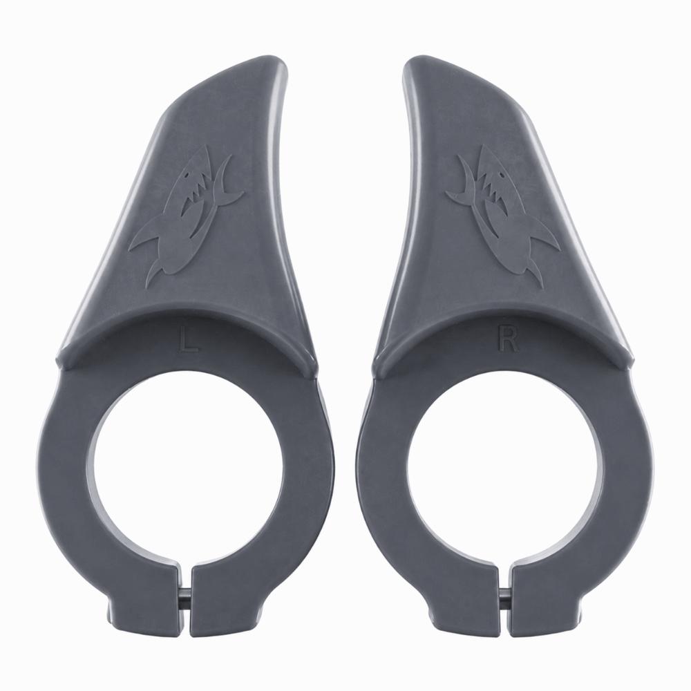 2PCS Anti Skid Thumb Rest Handlebar Ergonomic Bicycle Handlebar End Grips for Road Bike серый