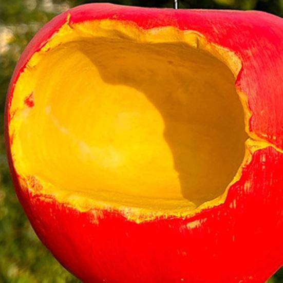 Fruchtform Hängender Vogelfutterspender, Außen Harz Frucht Vogel Futterspender Schale, Wetterfeste Vogel Futterstation für Außen Garten Terrasse Hof