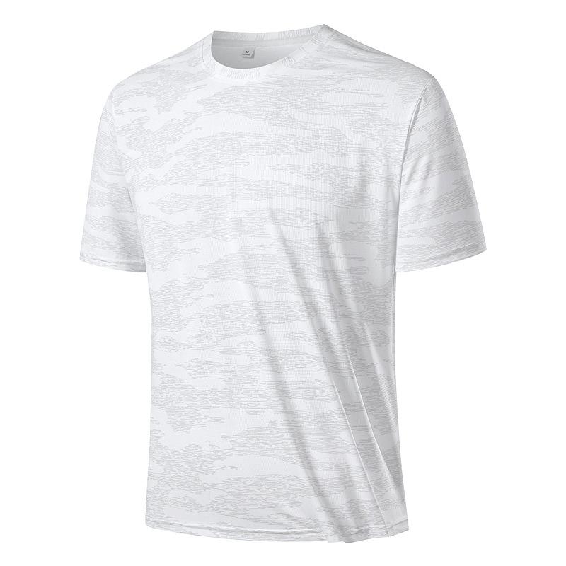 Мужская футболка с коротким рукавом из ледяного шелка, с круглым вырезом, спортивная, для улицы, для бега, свободного кроя 8XL