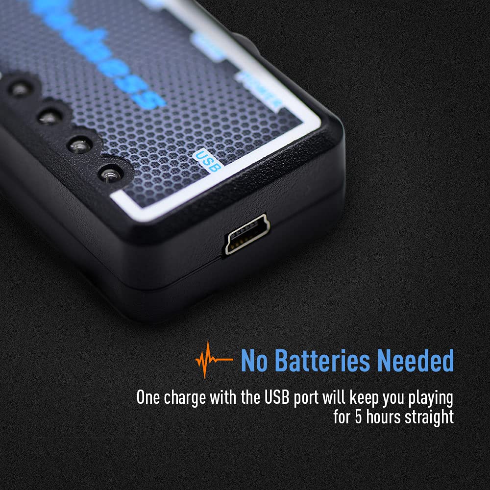 SONICAKE Mini Guitar Headphone Amplifier with Built-in Chorus Effect, USB Rechargeable, US Madness