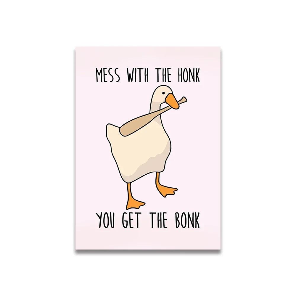 Vintage Pink Cartoon Print Canvas Posters Wall Art Poster Home Decor Canvas Print Painting  Living Room Bedroom Decor Unframed