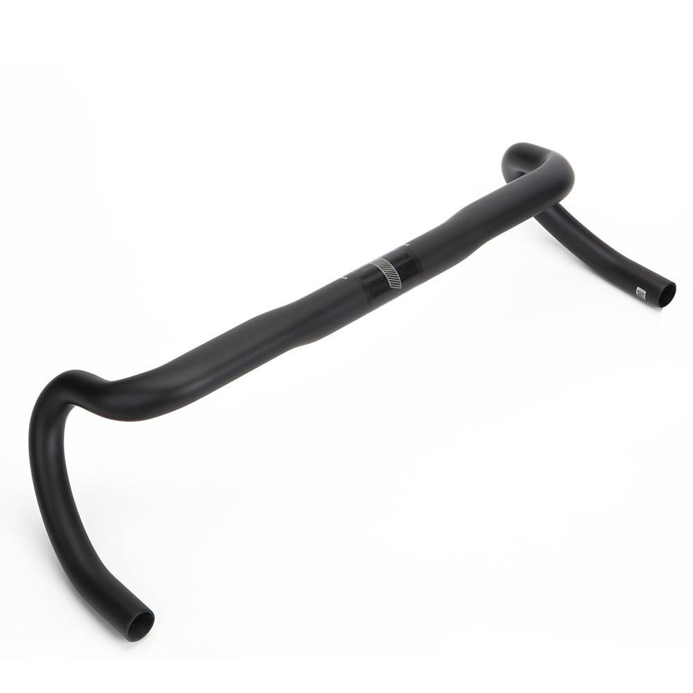Gauche Carbon Fiber Drop Handlebars, 25° Flare, Internal Cable Routing for Road Bikes