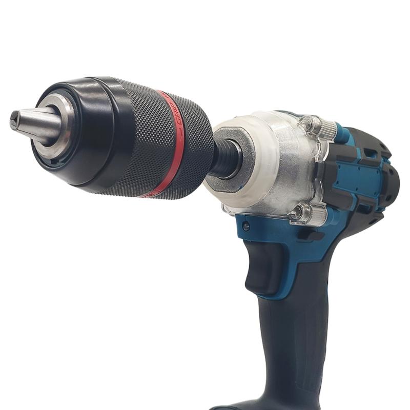 1.5-13mm Precise Keyless Drill Chuck-Converter 1/2-20UNF Thread Quick Change Adapter SDS-Plus Shank 1/4" Hex Accessories