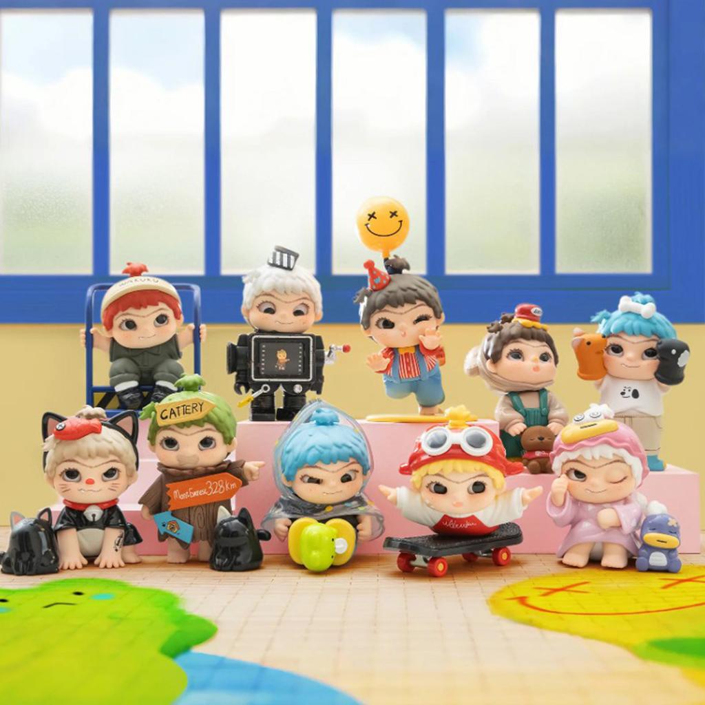 1 Pc Random (Probability Of Hidden),surprise Toys,collectibles,mystery Box,gift Idea,Vinyl Face Puppet Pendant, Back To Childhood Series Figures