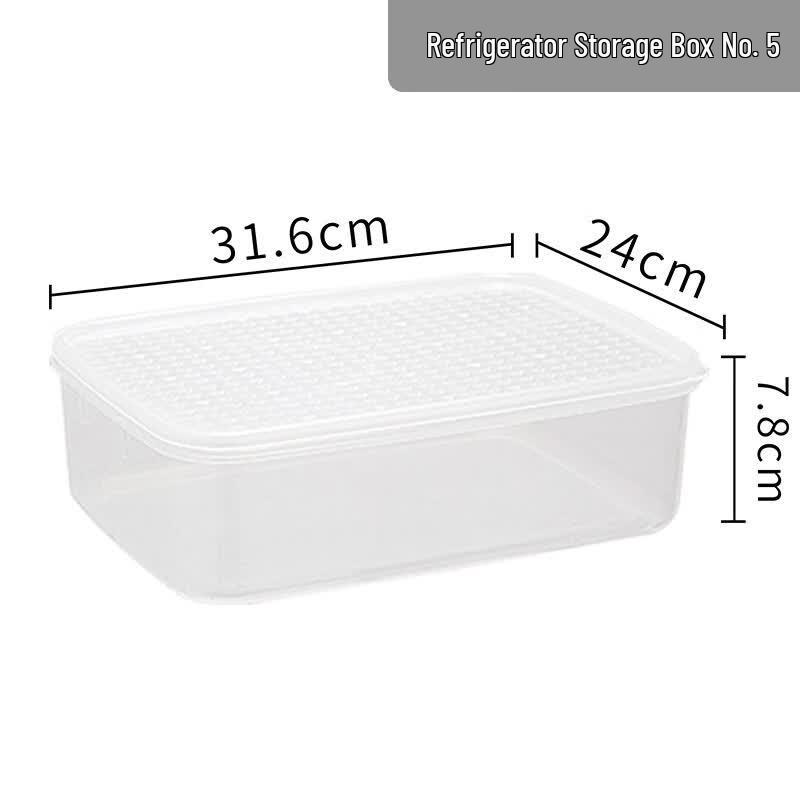 SPACEXPERT Transparent Lidded Refrigerator Storage Box