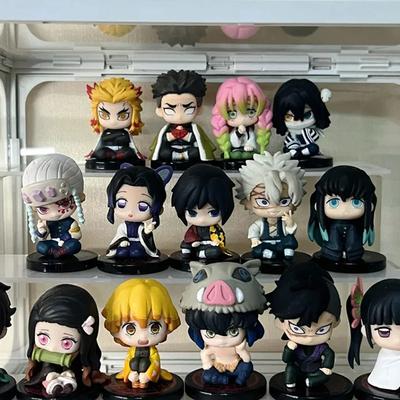 Anime Demon Slayer Kimetsu no Yaiba Figur Kamado Tanjirou Actionfigur Agatsuma Zenitsu Nezuko Krieger Q Version PVC Modell Spielzeug