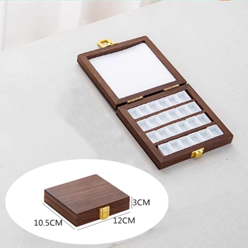 

24/36 Grid Watercolor Paint Box Empty Box Palette Cases Students Outdoor Sketching Watercolor Packaging Painting Art Supplies