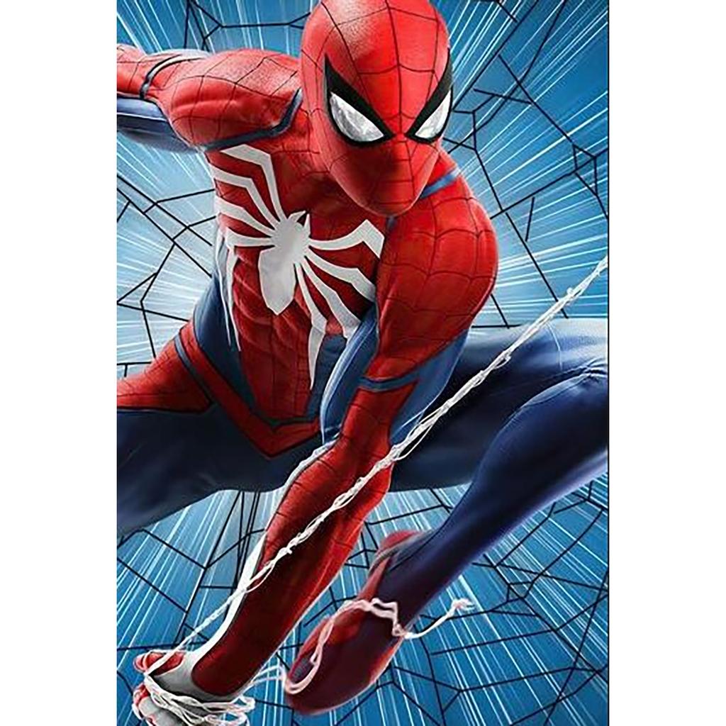 Malowanie po numerach diamentami Kreskówka Anime Mozaika diamentowa Kubuś Puchatek Spiderman Obraz z cyrkoniami Pokój dziecięcy Dekoracja DIY