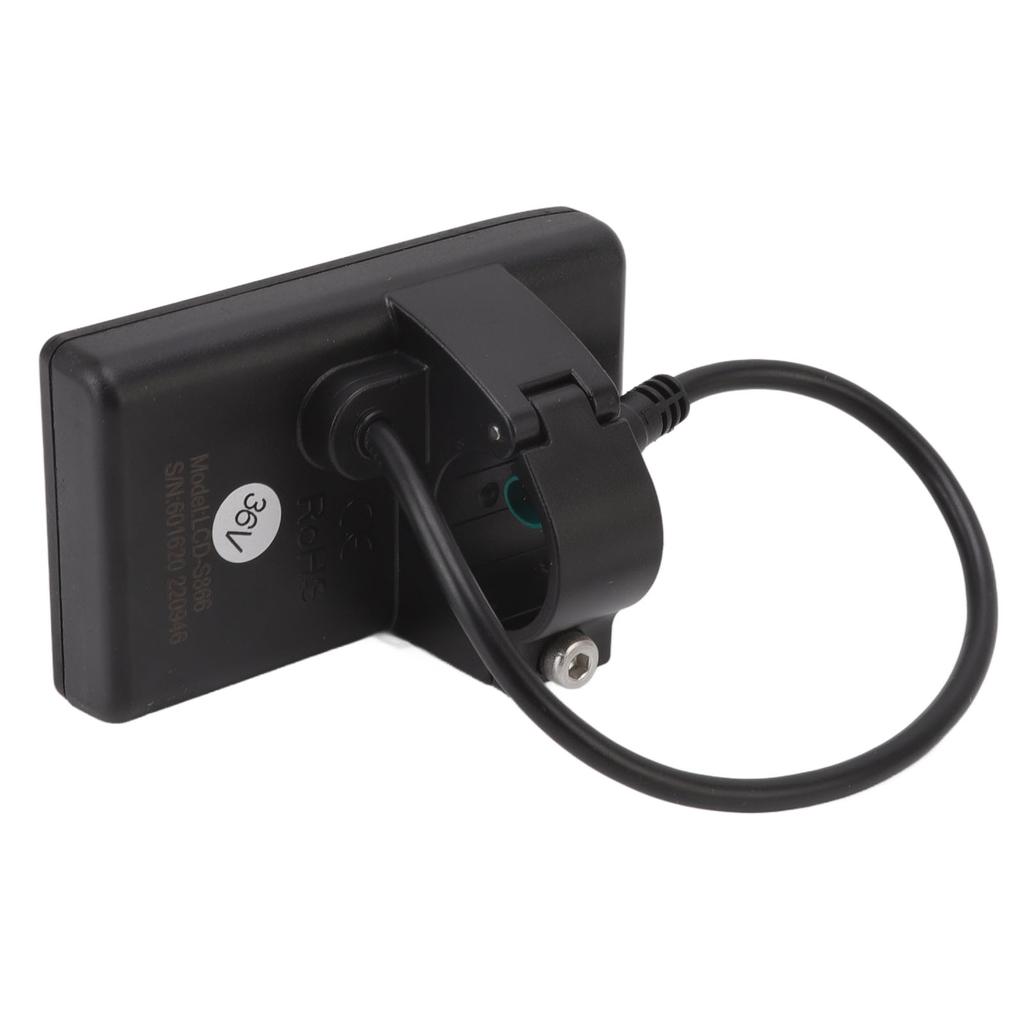 S866 Electric Bicycle LCD Display IP65 Waterproof 24V 36V 48V Clear Observation For Electric Scooter