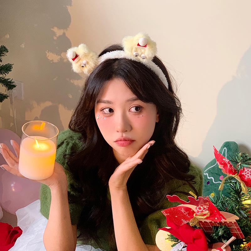 

Cute Christmas Star Plush Headband: Festive Photo Prop & Hair Accessory