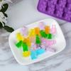 Gummy Bear Silicone Mold Mini Cute Bear Shaped Candy Mold 2PCS-50 Cavity Gummy Bear Chocolate Mold Non Stick Food Grade Ice Cube Trays Jelly Mould