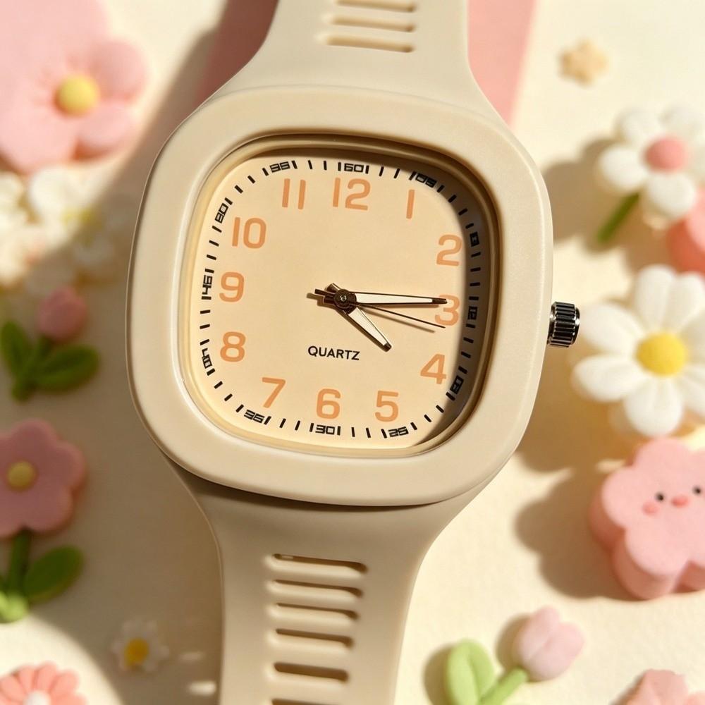 Casual Quartz Watch Square Wrist Watch Korean Style Square Watch  Women Girls