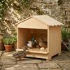 Wall Mounted Wooden Chicken Nest Box House Shape Detachable Chicken Coop Stable Large Capacity Poultry House