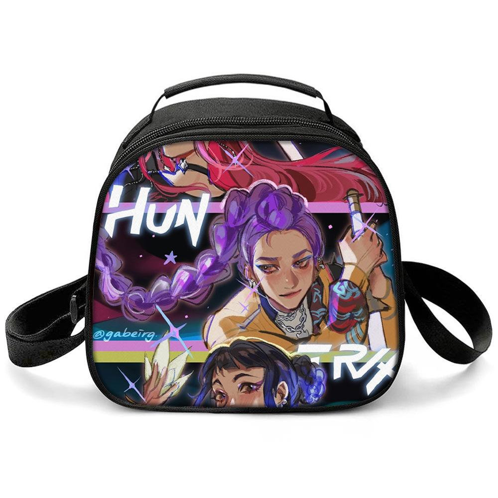 KPOP Witch Hunters Printed Cartoon Student Warm Lunch Bag Messenger Bag