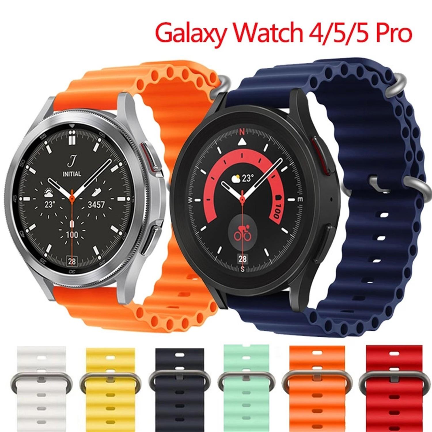 

Ocean Starp для Galaxy Watch 5/5 Pro 4 Classic, 42 мм, 46 мм, 45 мм, 20 мм, силиконовый ремешок Correa Galaxy Watch 4, 44 мм, 40 мм
