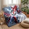 Manchester United Theme Blanket Soft Flannel Blanket Plush Throw Blanket Cozy Sofa Bed Blanket for Home Decor