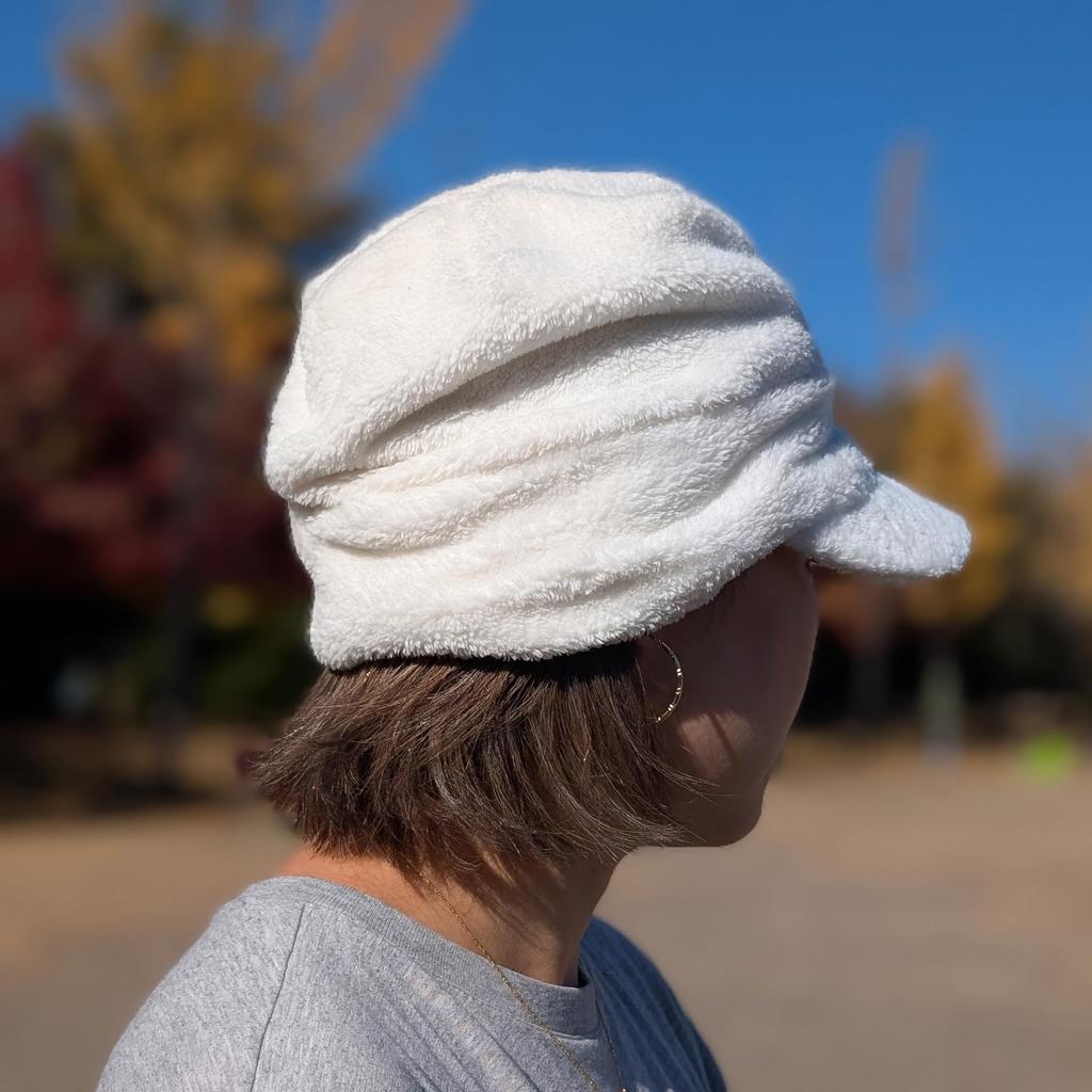 Boa Relax Mütze 03 [Healthknit] - Flauschig, Warm, Stilvoll, Kältebeständig (4177, Off-White)