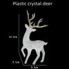 Glitter Christmas Elk Cake Topper: Crystal Deer Ornament for Desserts and Party Decor