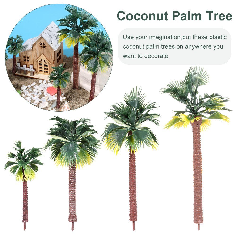Miniatura Plante Nisip Masa Ghivece Model Craft Micro Peisaj Plastic Bonsai Cocos Palm Tree