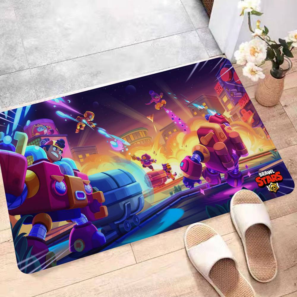 Strategy Game B-BRAWL STARS Floor Carpet Nordic Style Home Doormat Bathroom-Toilet Mats Bedroom Hotel Decor Mat