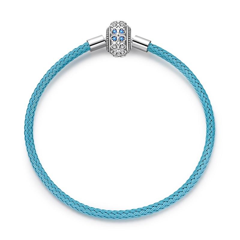 100% Silver Bracelet Fit Original Design Beads Charms DIY Jewelry Making Dazzling CZ Chain Bracelet For Women
