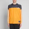 Adidas Originals X Alexander Wang Breathable Letter Print Stripe Splice Long Sleeve T-Shirt Men Tops Yellow DT9485