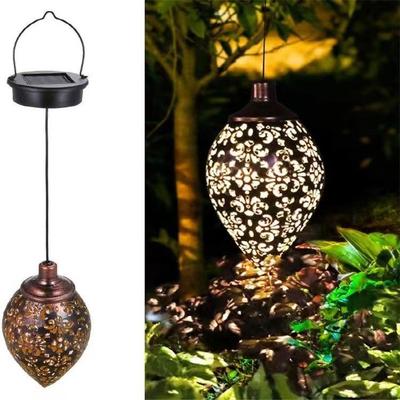 Cross-border Outdoor Iron Solar Floodlight for Courtyard, Garden, Balcony Decoration, Landscape, and Wall Hanging.