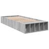 VidaXL Cadre de lit sonoma gris 100x200 cm bois d'ingénierie, lit, lit simple, lit de rangement, sommier, meubles de 3280606