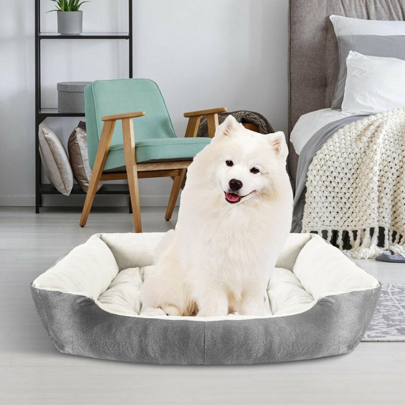 Buy Plush Pet Bed Large Warm Dog Cat Puppy Sleeping Mat Cushion Cozy Kennel at affordable prices
