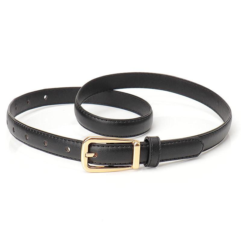 Womens Slim Alloy Buckle Belt With Leopard Print PU Leather Waistband Jeans Casual Office Wear