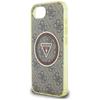 Etui Guess Iml Metal Glitter 4G Circle   Triangle Magsafe Do Iphone 16E Brązowy