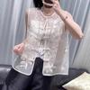 New vest summer antique fashion embroidered top
