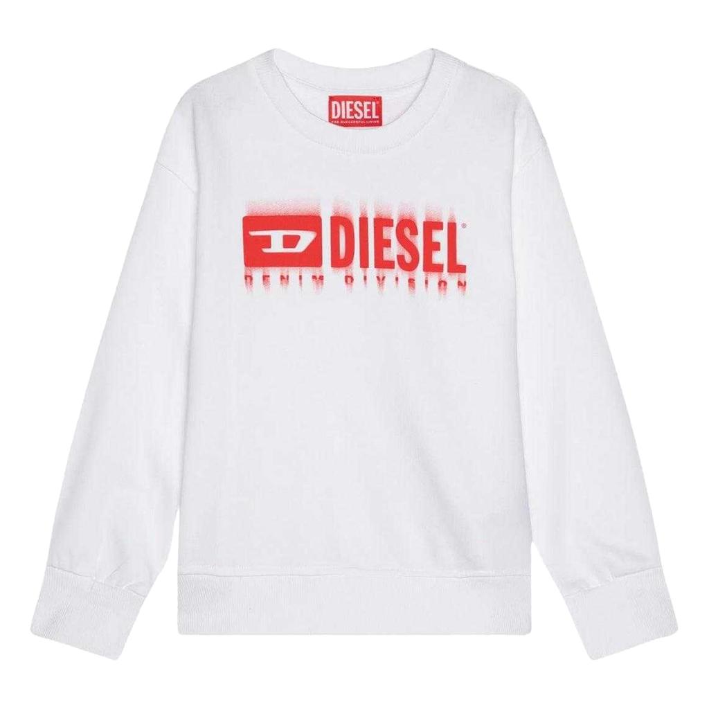 Diesel Mens Blurred Logo Sweatshirt