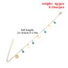 European, American spring and summer new accessories, simple turquoise disc pendant feet, women's personalized beach anklets