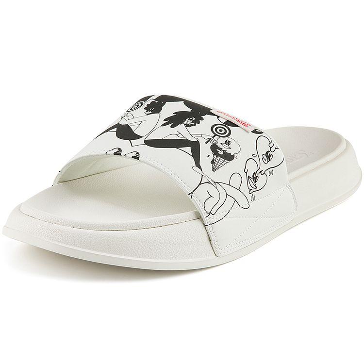 Kappa Lala Company Serie Giocatore Sandali a Ciabatta Comodi con Suola in Gomma Calzature Unisex Bianco K0BX5LT10D-012