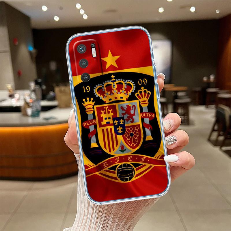 RE54 Spain Flag Transparent Phone Case for Motorola Moto G40 G04 G05 One Ace Action  Fusion + Plus Hyper Macro Vision Zoom