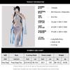 Women Sexy Lingerie Cosplay Costume Erotic Dresses See-through Elegant Blue Chinese Hanfu Dress Antique-Style Outfit