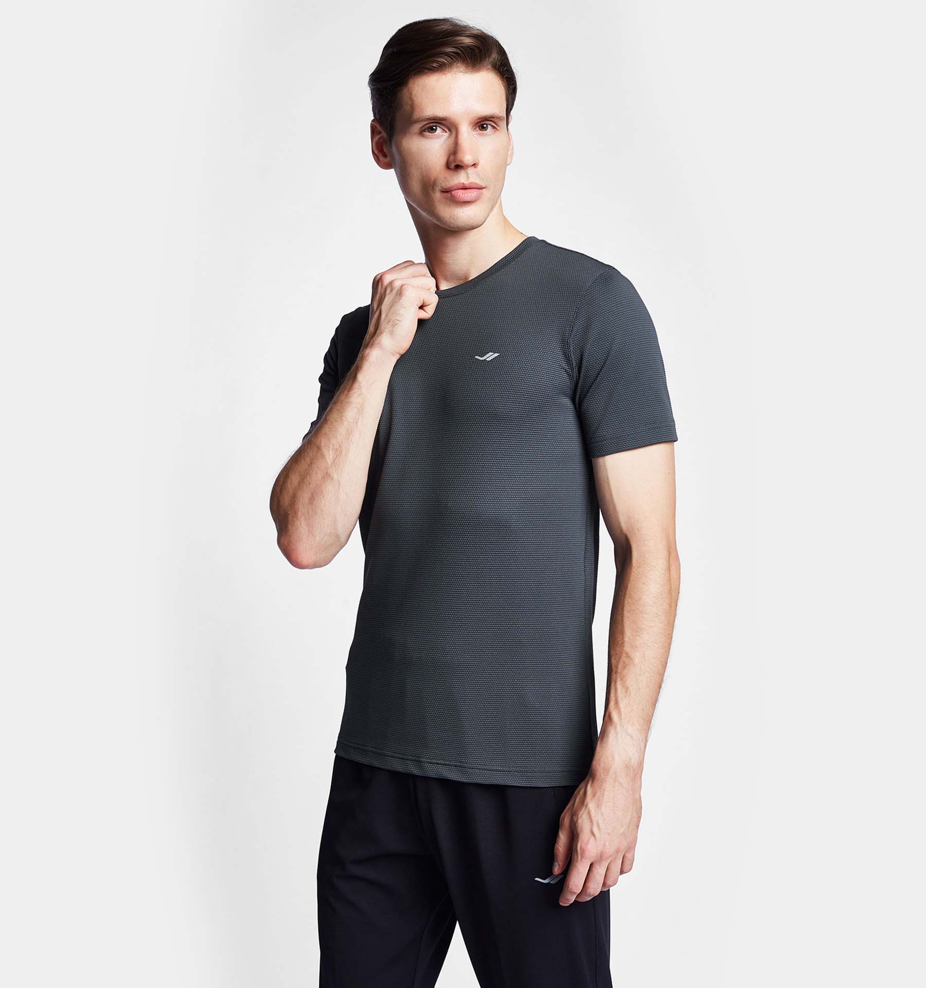 

Men s Short Sleeve T-Shirt 25S-1294-25B L сірий