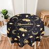 Ramadan Kareem Eid Mubarak Polyester Round Tablecloth Ramadan Decor For Home 2025 Islamic Muslim Party Supplies EID Al  Adha