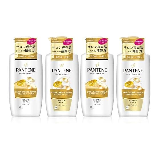 Pantene Shampoo & Conditioner 400g+400g Pump Extra Damage Repair [Set Purchase] (x 2)