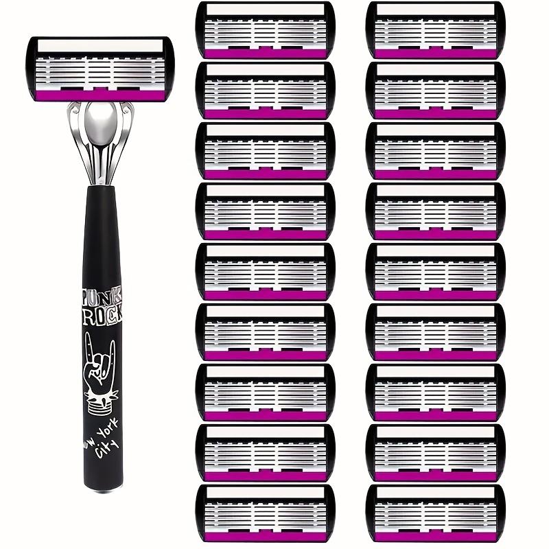 Durable And Safe High Quality Men Safety Razor 6-Layer Germany Stainless Steel Shaving Blades Manual Shaver Replacing Cutter Head