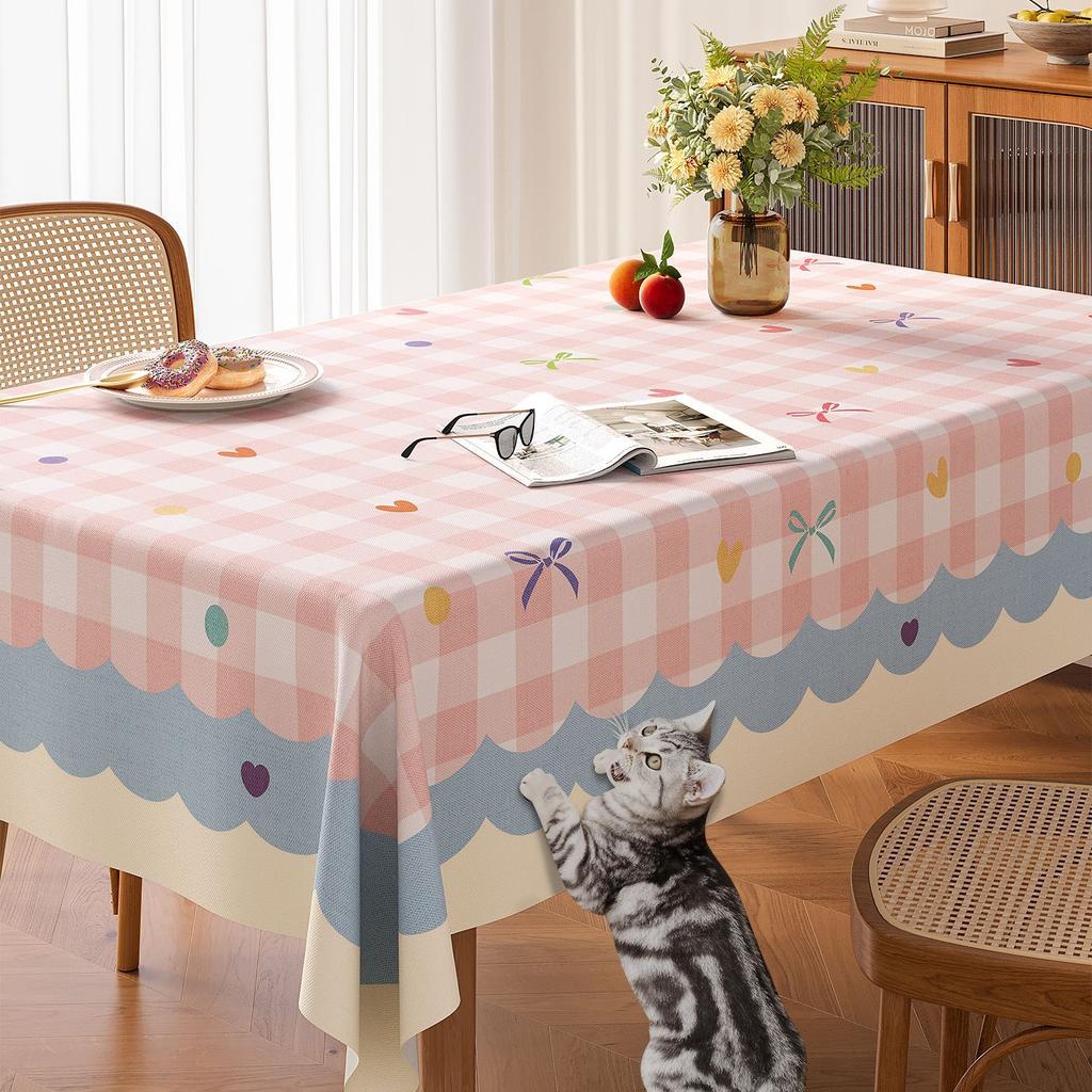 Thickened, Fresh, Scratch-resistant, Waterproof, Stain-resistant, Wear-resistant, Compliant and Drapey Tablecloth