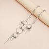 Punk Grunge Rock Rivet Chain Earrings Cool  Handmade Geometric Necklace Goth Charm Jewelry Hip Hop Accessories