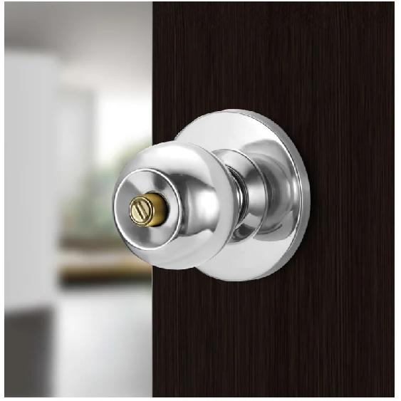 Stainless Steel round Ball Door Knobs Passage Entrance Lock Handle for Bedrooms Living Rooms Hardware Accessories