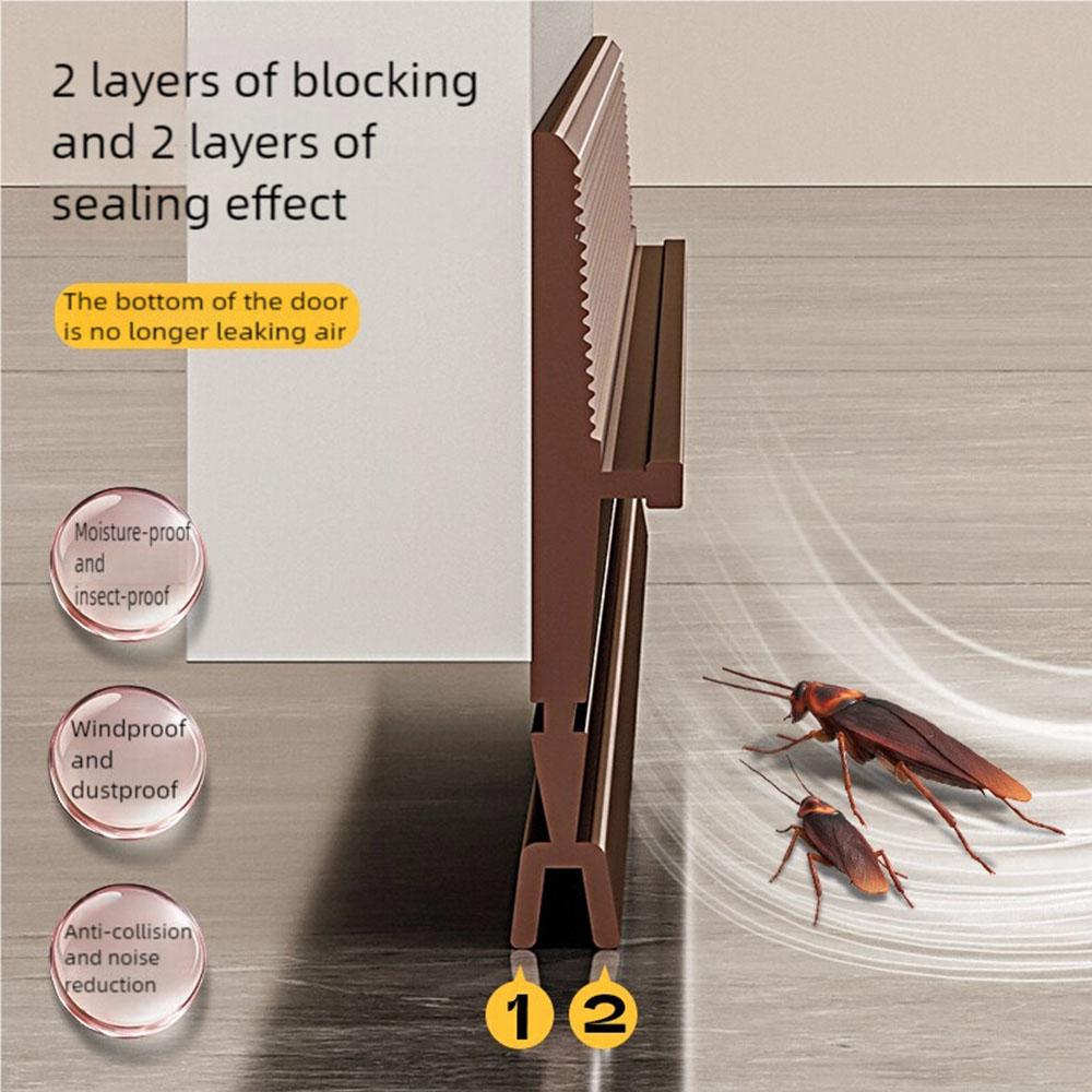 1pc Door bottom sealing strip, windproof, dustproof, rainproof sealing strip, noise reducing insulator sealing strip