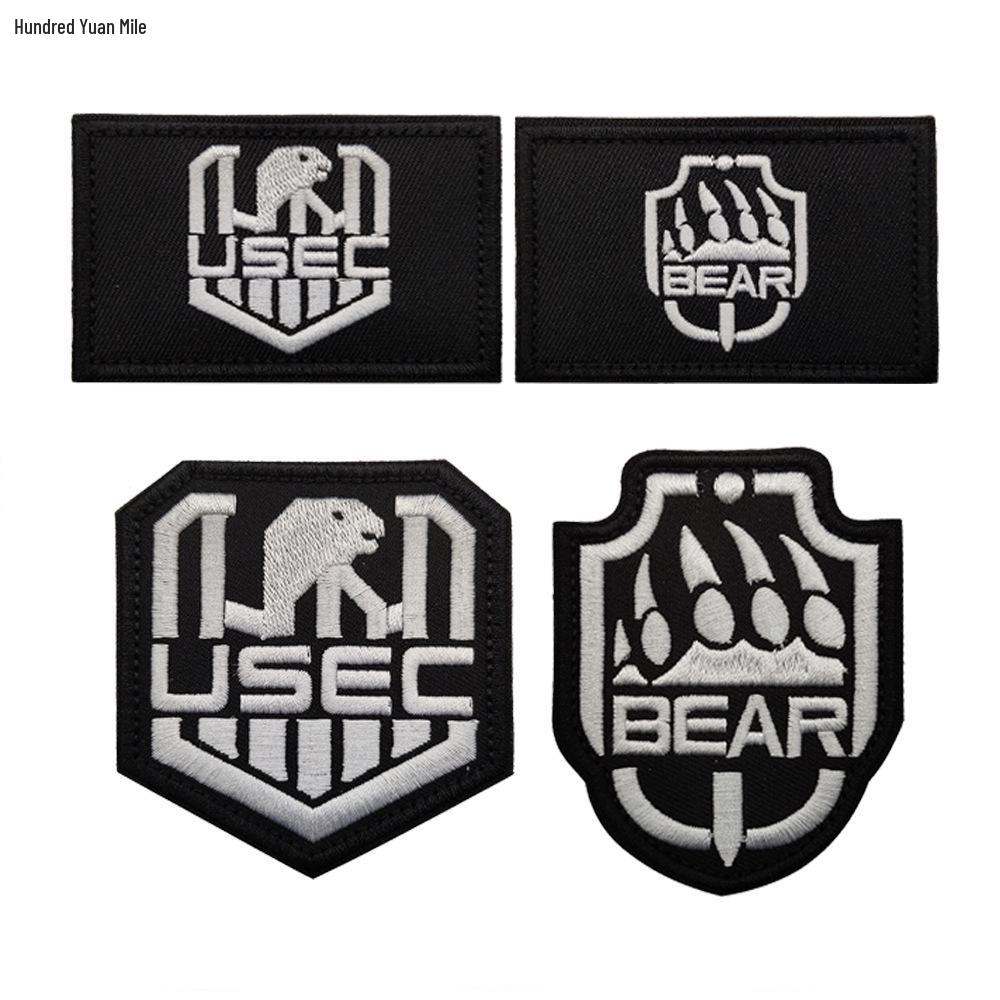 

Escape from Tarkov BEAR USEC Embroidered Arm Patch - Hook & Loop Fabric Badge