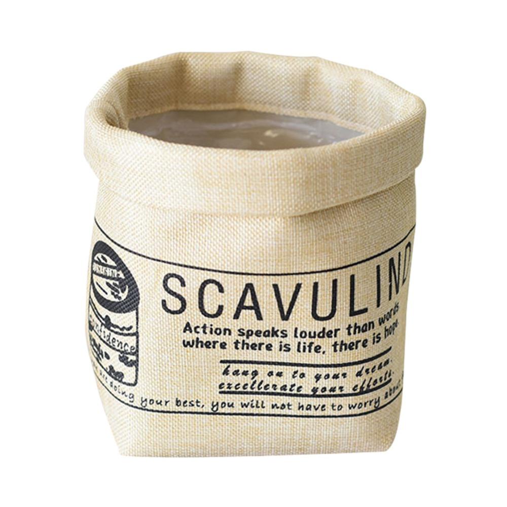 

Тканевая сумка для хранения цветочного горшка, корзина для хранения, корзина для фруктов, настольный ящик для хранения, внутренняя водонепроницаемая сумка для горшка для растений